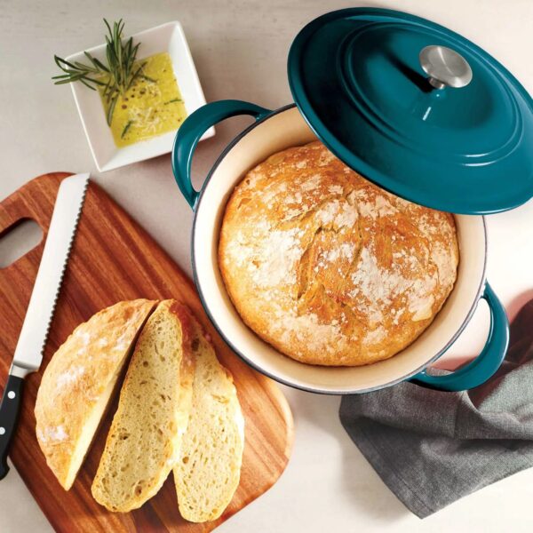 Tramontina Enameled Cast Iron 7-quart Dutch Oven  - Peacock - Image 2