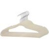 Member's Mark Elite Velvet Hangers With Chrome Hooks -50 Pcs - Ivory - Image 3