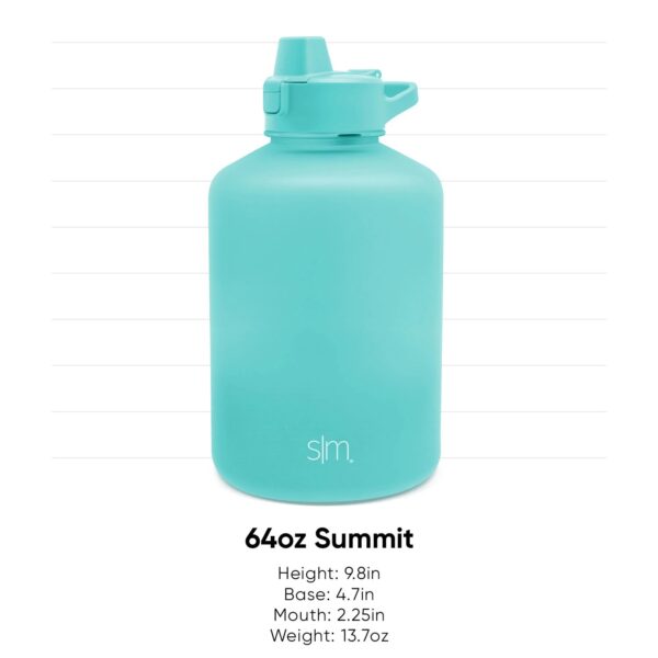 Simple Modern 64-oz Tritan Plastic Summit Water Bottle With Flip Straw - Tropical Seas & Oasis - Image 2