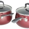 Belgique Nonstick Aluminum Red 12-Pc. Cookware Set, Created for Macy's - Image 5