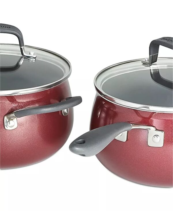 Belgique Nonstick Aluminum Red 12-Pc. Cookware Set, Created for Macy's - Image 5