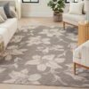 Nourison Home Reclaimed Rug - Bloom Gray Ivory - 9ft X 12ft - Image 6