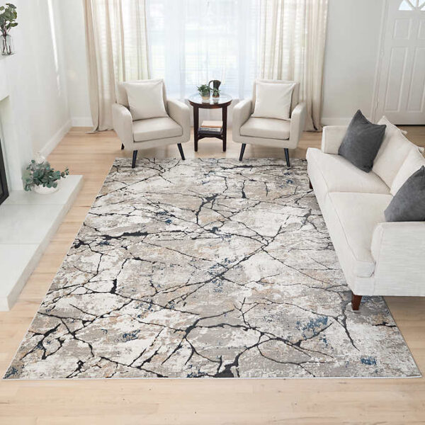 Barmond Dorinda Gray Area Rug - 5 Ft. 3 In. X 7 Ft.