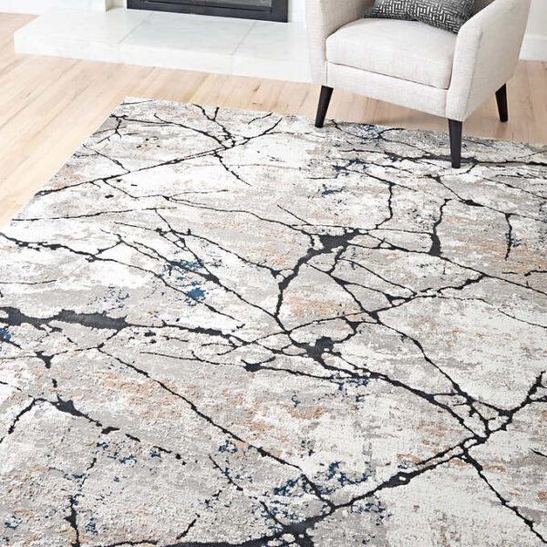Barmond Dorinda Gray Area Rug - 5 Ft. 3 In. X 7 Ft. - Image 2