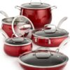 Belgique Aluminum 11-Pc. Cookware Set Red Created for Macy's - Image 4
