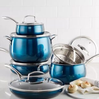 Belgique Aluminum 11-Pc. Cookware Set, Created for Macy's