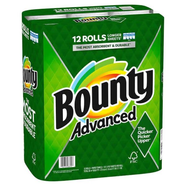 Bounty Advanced Paper Towels 101 Sheets - 12count