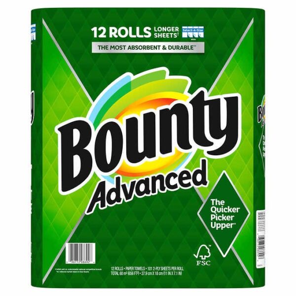 Bounty Advanced Paper Towels 101 Sheets - 12count - Image 3