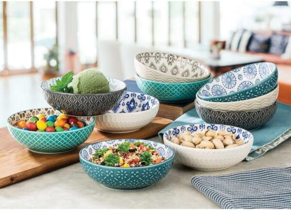 Signature Housewares - 10 Pcs Stoneware Bowls
