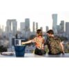 Keter Go Bar Beer & Wine Cooler With Handle - Pop Up Outdoor Table - Blue - Image 3