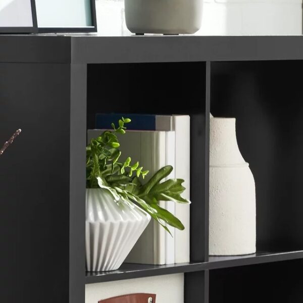 Brightroom Storage 4 Cube Organizer -Black - 13” - Image 6