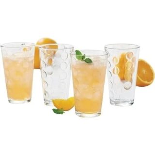 Libbey 8pc Reno Patterned Tumbler Glasses - 16-ounce