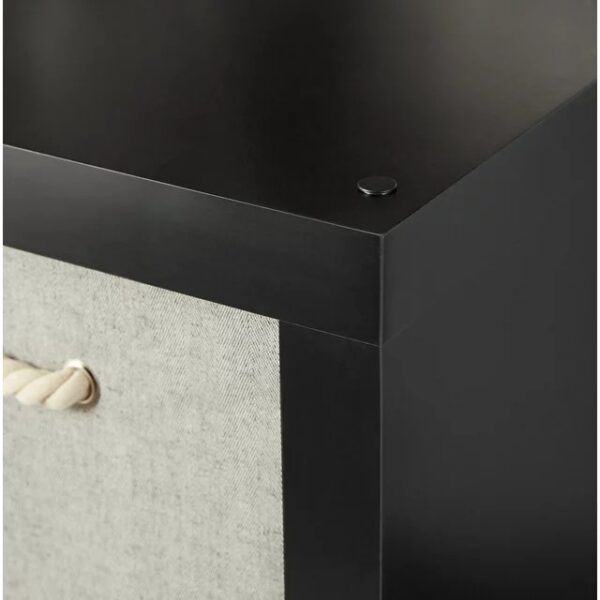 Brightroom Storage 4 Cube Organizer -Black - 13” - Image 7
