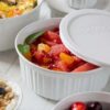 Corningware French White 8-Piece Ceramic Bakeware Set - Image 2