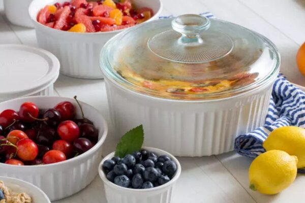 Corningware French White 8-Piece Ceramic Bakeware Set - Image 3