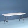 Cosco 8 Foot Centerfold Folding Table - White