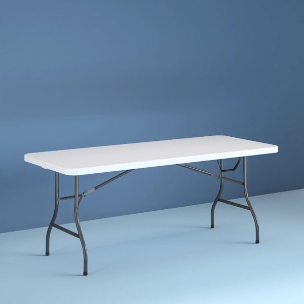 Cosco 8 Foot Centerfold Folding Table - White