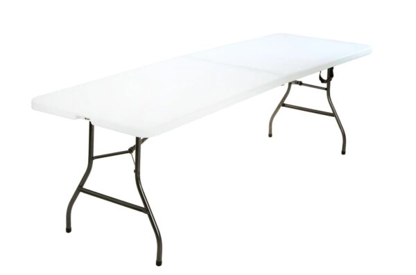 Cosco 8 Foot Centerfold Folding Table - White - Image 7