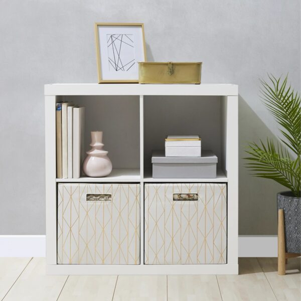 Brightroom Storage 4 Cube Organizer - White - 13”