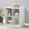 Brightroom Storage 4 Cube Organizer - White - 13” - Image 3