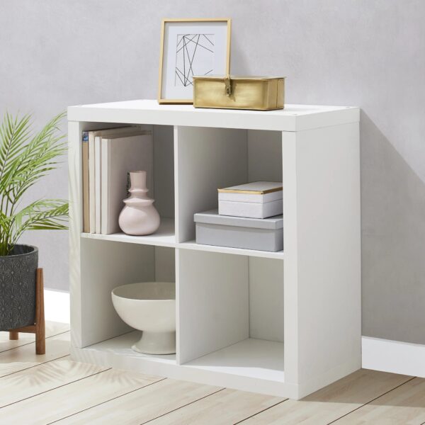 Brightroom Storage 4 Cube Organizer - White - 13” - Image 3