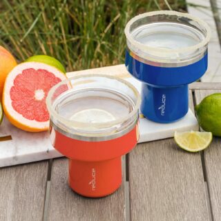 Reduce Vacuum Insulated Stainless Steel Saltini Tumbler - 16 Oz 2 Pk Blue & Orange