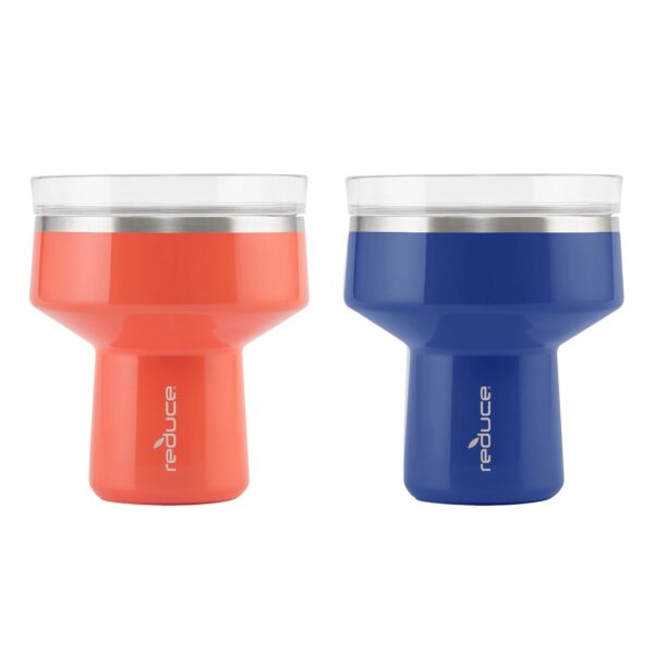 Reduce Vacuum Insulated Stainless Steel Saltini Tumbler - 16 Oz 2 Pk Blue & Orange - Image 3
