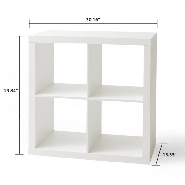 Brightroom Storage 4 Cube Organizer - White - 13” - Image 4