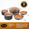 The Gotham Steel Pro Non-stick Hard Anodized Set - 8pc Cookware Set - Image 4