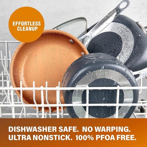 The Gotham Steel Pro Non-stick Hard Anodized Set - 8pc Cookware Set - Image 6