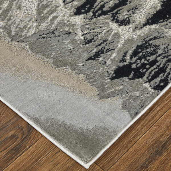 Feizy Jewel Area Rug Collection - Silver/Gray Mountains Rug - 2 Ft. 10 In. X 7 Ft. 10 In. - Image 2