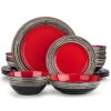 Thomson Tahiti Carmine Stoneware Dinnerware Set - 16pc - Image 4