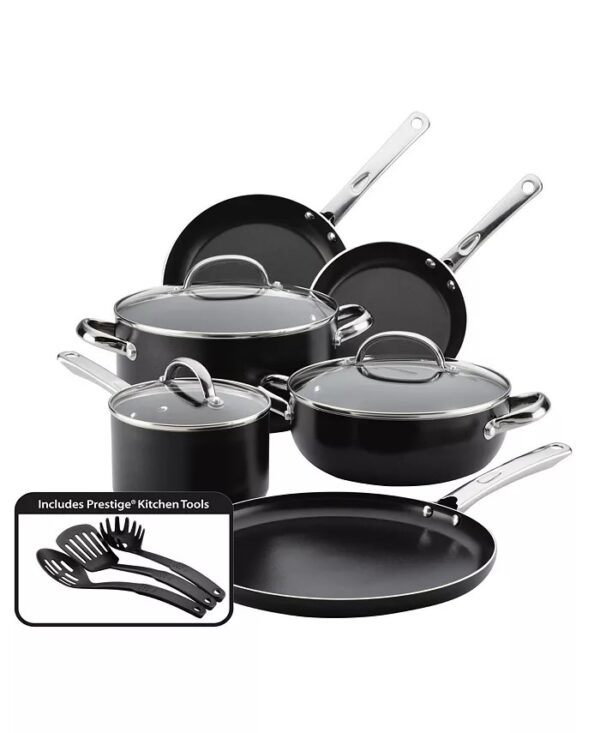 Farberware Buena Cocina 12-Piece Aluminum Nonstick Cookware Set