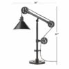Industrial Pulley Table Lamp - Image 4