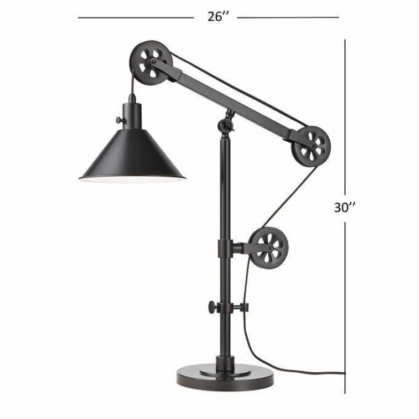Industrial Pulley Table Lamp - Image 4
