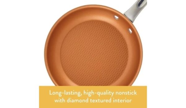 Ayesha Curry Home Collection - 12 Piece Aluminium Nonstick Cookware Set - Brown Sugar - Image 5