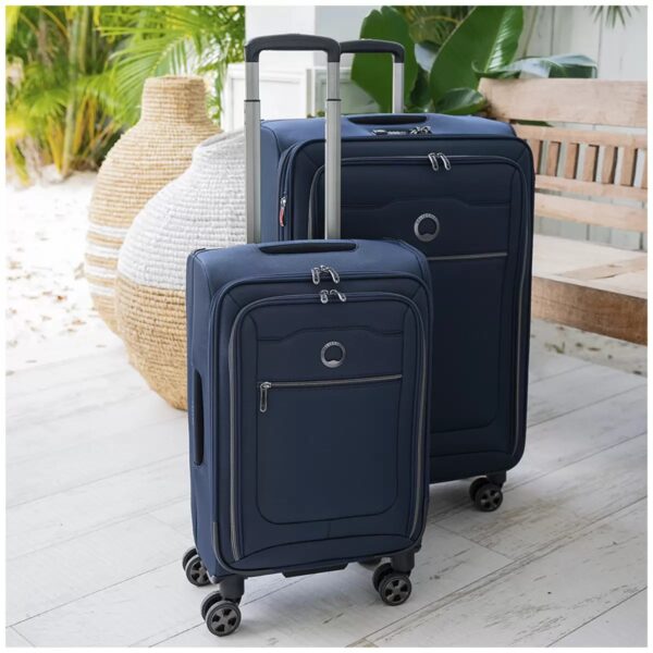 Delsey Paris Softside Spinner Luggage Set - 2pc Blue - Image 7