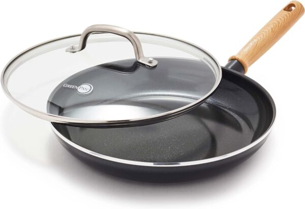 Greenpan Hudson Healthy Ceramic Nonstick, Frying Pan/skillet, 12", Black - Image 4