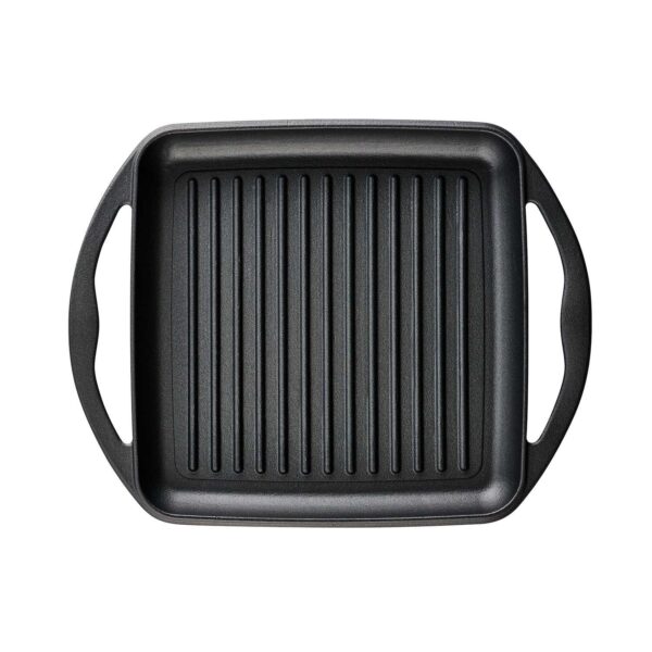 Tramontina Pre-seasoned Cast Iron Grill And Griddle Set, 2 Pack - Image 5