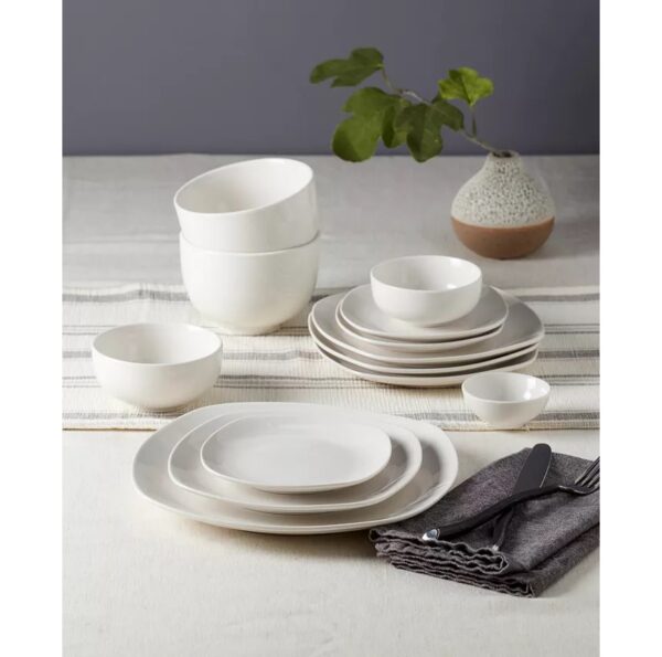 Tabletops Unlimited Inspiration By Denmark Soft Square - 42-piece Dinnerware Set - Image 3