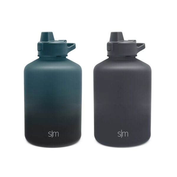 Simple Modern 64-oz Tritan Plastic Summit Water Bottle With Flip Straw - Moonlight and Graphite