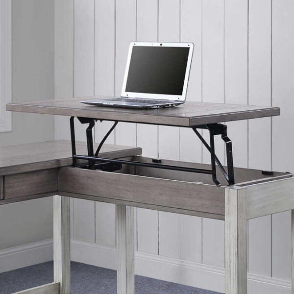 Bayside Furnishings Evelyn Mae Corner Desk/Table - Image 4