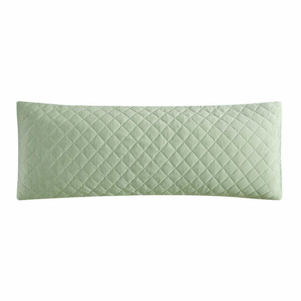 Essential Comfort 20" x 54" Quilted Cooling Body Pillow (Green) - Image 3