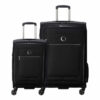 Delsey Paris Softside Spinner Luggage Set - 2pc Black