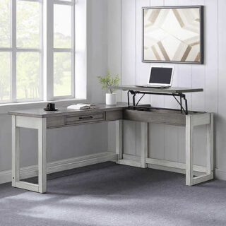 Bayside Furnishings Evelyn Mae Corner Desk/Table