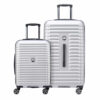 Delsey Paris Hardside Luggage Set - 2 Piece - Silver
