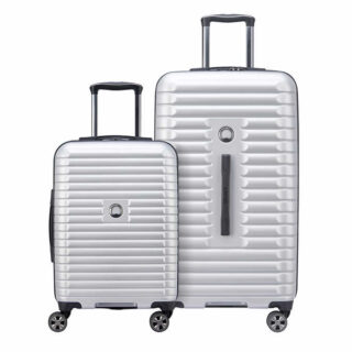 Delsey Paris Hardside Luggage Set - 2 Piece - Silver