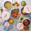 Member's Mark 11-piece Modern Ceramic Cookware Set -Pink - Image 5