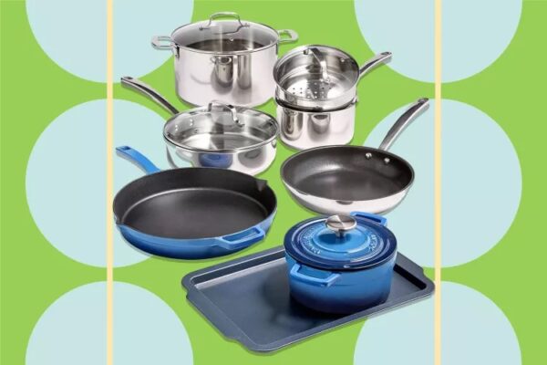 Martha Stewart Collection 12-Pc. Mixed Material Cookware Set - Image 2