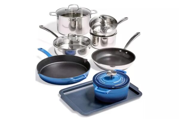 Martha Stewart Collection 12-Pc. Mixed Material Cookware Set